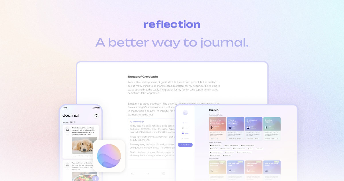 reflection journaling app