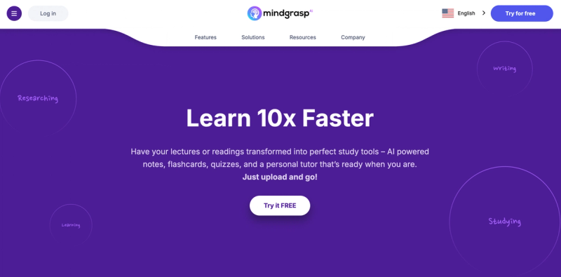 Mindgrasp — Best for turning content into durable learning