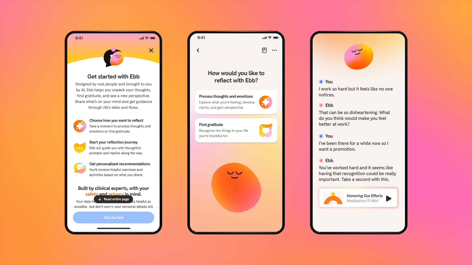 Headspace Ebb AI therapy companion