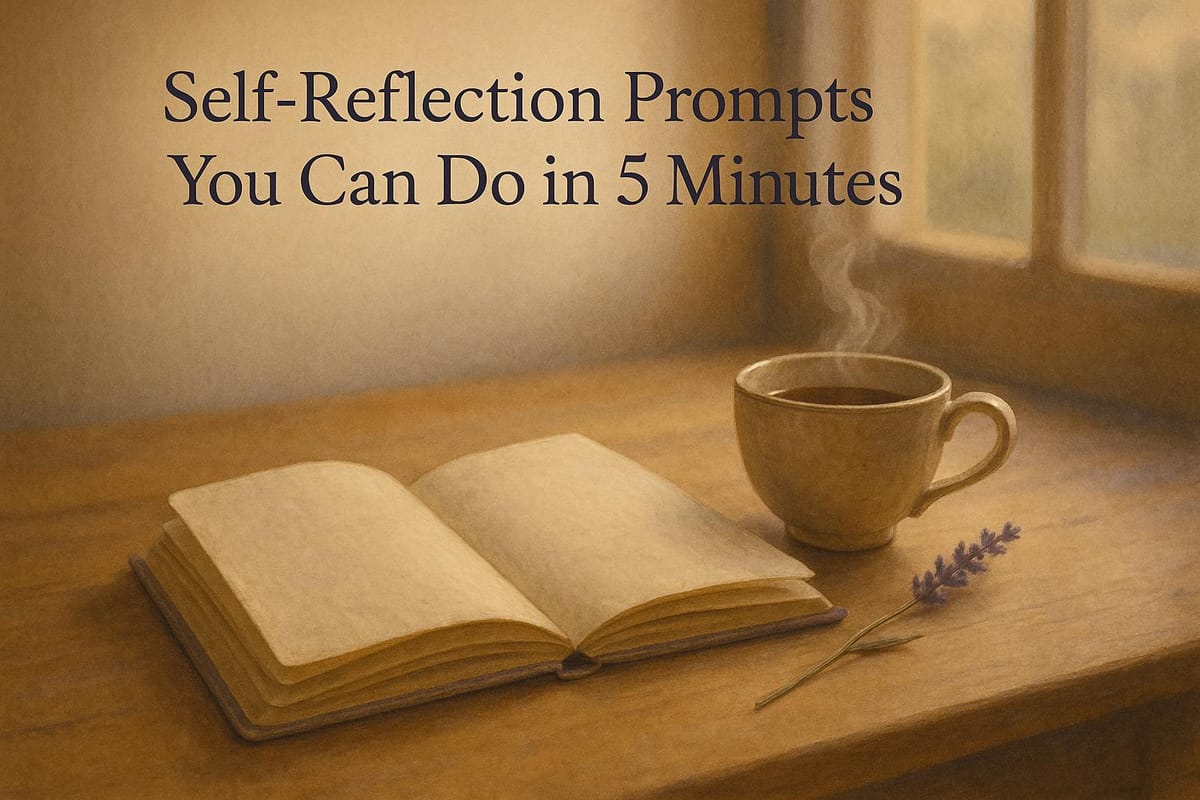 Self-Reflection Prompts You Can Do in 5 Minutes