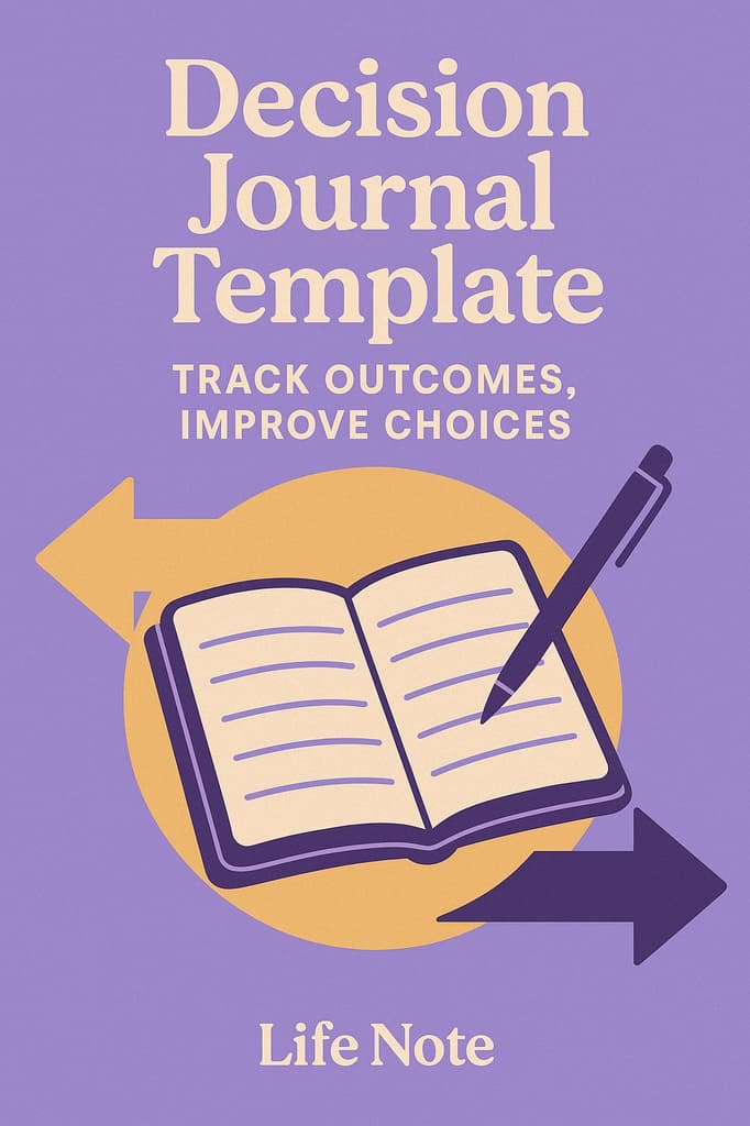 he Ultimate 2025 Decision Journal Template — Inspired by Farnam Street & Kahneman